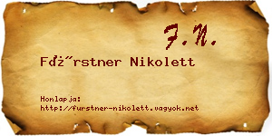 Fürstner Nikolett névjegykártya