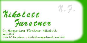 nikolett furstner business card